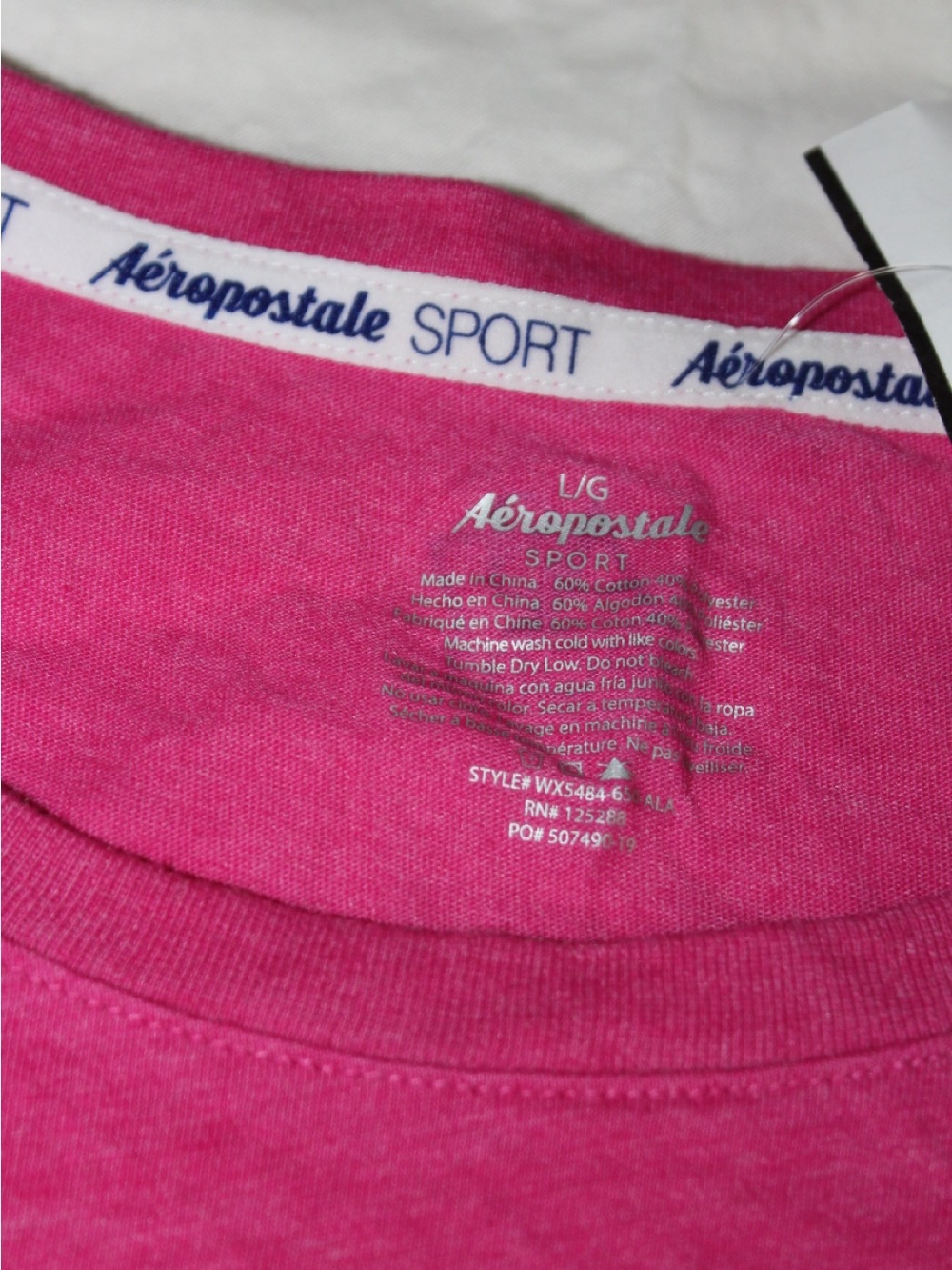 Aeropostale Sport Pink Crewneck Tee